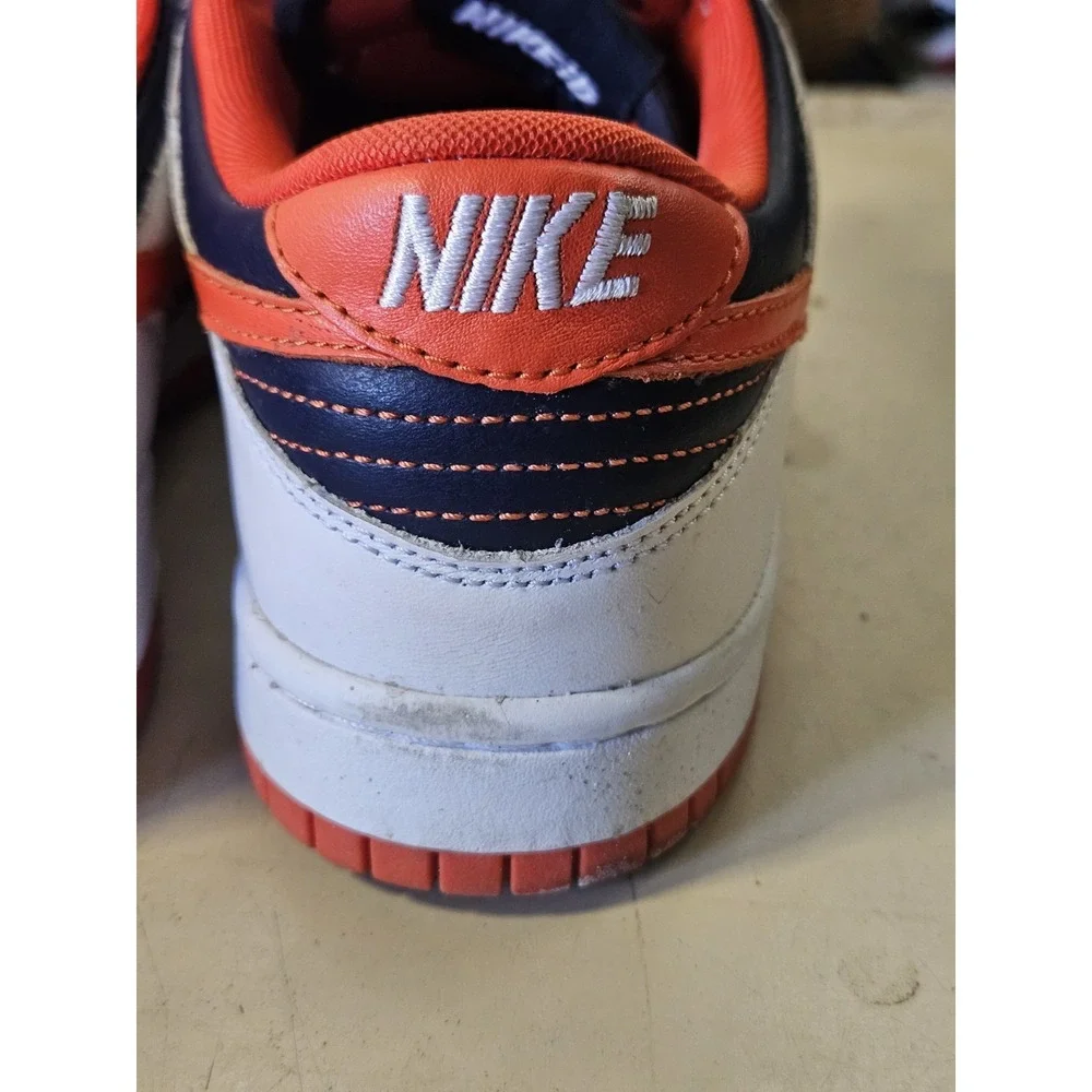 NIKEID BEARS THEME Sz 7.5 Lace-Up Athletic Colorblock Sneakers Blue White Orange